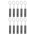 thumbnail image 2 of Silbato de supervivencia de emergencia con llavero 10 piezas BuyWeek Aleación de aluminio, 2 of 14