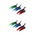 thumbnail image 1 of Yuarrent 1 par de guardabarros delantero y trasero elegante para bicicleta MTB, juego de guardabarros de plástico para bicicleta de montaña, azul negro 2piezas, 1 of 6
