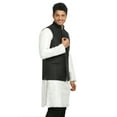 thumbnail image 2 of Saris and Things Veste Noire Nehru pour Hommes. Ce Produit Est Fait sur Commande., 2 of 5