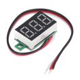 thumbnail image 3 of 2Pcs Mini Digital DC Voltmeter LED Display Voltage Tester Meter 3 Wire Red Light 0.36in 0?30V, 3 of 5