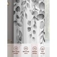 thumbnail image 6 of Grey Eucalyptus Sheer Curtains 63 Inch Length 2 Panels Set, Botanical Leaves Aesthetics Flowers Voile Window Treatment Rod Pocket Curtains Sheers Drapes for Bedroom/Living Room/Kitchen 52x"63"x2, 6 of 7