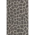 thumbnail image 1 of Unique Loom Outdoor Safari Giraffe Design Rug 5' x 8' Rectangle Dark Gray/Ivory, 1 of 2