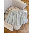 thumbnail image 2 of Women Solid‑Color Drawstring‑Waist Casual Skirt, Lightweight Spring‑Summer Daily Skirts, 2 of 3