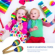 Maracas 2 Pcs Interactive Kids Plaything Toy Childrens Toys Interesting Percussion Wooden