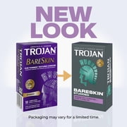 Trojan Bareskin Studded Thin Latex Condoms with Lubrication, 10 Count