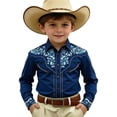 thumbnail image 4 of XUANTAOO Boys Western Shirts Short Sleeve Halloween Party Country Shirt Casual 10-11 Years Button Down Shirt Boy, 4 of 4
