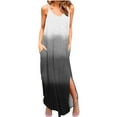 thumbnail image 2 of SMihono Robes d'Été Bohémiennes pour Femmes Grande Taille Mode Décontractée Col en V Imprimé Robes d'Été Sans Manches Robe Pull, 2 of 6