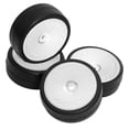 thumbnail image 2 of 4 piezas de neumáticos RC, neumáticos de rally de 65 mm de diámetro, buen agarre, piezas de repuesto, juego de para coche RCpara 1:10, accesorios de 40 grados, 2 of 8