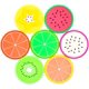thumbnail image 5 of Posavasos de frutas DomeStar, 7 posavasos antideslizantes de 3.5 in con aislamiento térmico, coloridos y únicos, de silicona, para bebidas, evitan muebles y mesas Adepaton HMHZ1694, 5 of 6