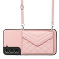thumbnail image 2 of Nalacover Crossbody Wallet Case for Samsung S22 RFID Blocking Card Slot Holder, Magnetic Flip Folio Purse Case, PU Leather Envelope Design Handbag Women Girls for Samsung Galaxy S22, Pink, 2 of 10