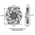 thumbnail image 2 of Derale 16 in 2175 CFM Tornado Electric Cooling Fan P/N 16016, 2 of 5