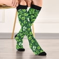 thumbnail image 5 of joogoo Clover Pattern Socks Women Men Knee High Sock, 5 of 8