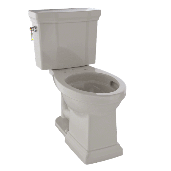 TOTO CST404CEFG#03 Promenade II Two-Piece Elongated 1.28 GPF Universal Height Toilet with CeFiONtect