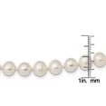 thumbnail image 2 of Primal Silver Sterling Silver Rhodium-plated 7-8mm White Freshwater Cultured Pearl Necklace, 2 of 4