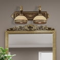 thumbnail image 4 of Livex Lighting Seville Bath in Palacial Bronze with Gilded Accents, 4 of 12