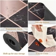 thumbnail image 6 of FREEAMG Black Pink Check Long Trivet Table Runner Non-Slip Heat Resistant Table Protector Waterproof Abstract Marble Hot Pads Pot Holder Table Mats, 6 of 7
