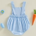 thumbnail image 5 of UACY Baby Boy Girl Easter Outfit Newborn Bunny Romper Cute Infant Rabbit Bowtie Overalls Jumpsuit Summer Spring Clothes, 5 of 6