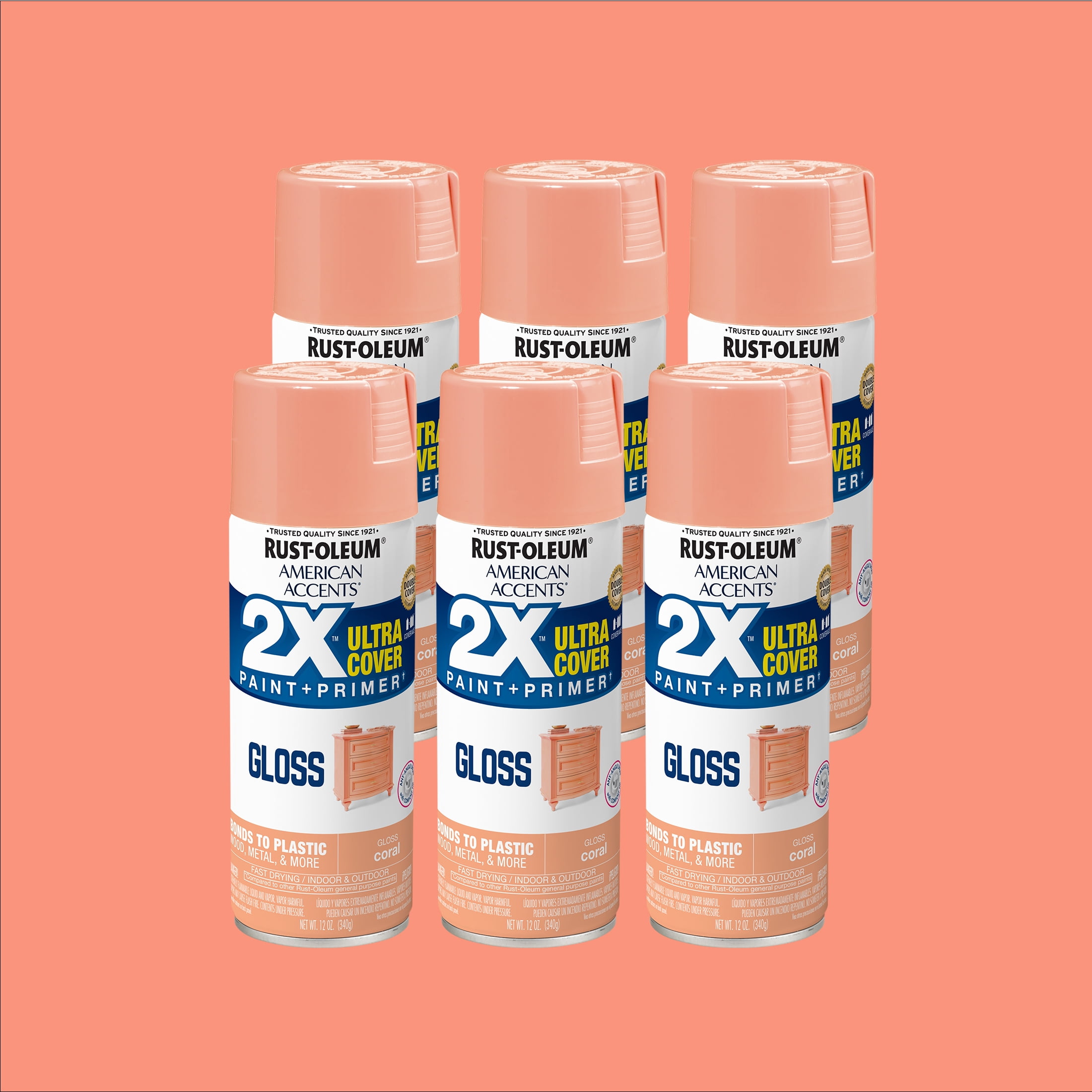 Rust-Oleum 249116-6 PK Painter's Touch 2X Ultra Cover, 12 Ounce
