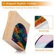 thumbnail image 5 of Yayeee Napkin Holder for Table Kitchen Paper Tissue Organization, Colorful Waves Pattern, 5 of 8