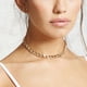 thumbnail image 2 of Collar elegante con colgante de corazón de melocotón para mujer, cadena desnuda de clavícula simple y grande de estilo europeo y americano, 2 of 5