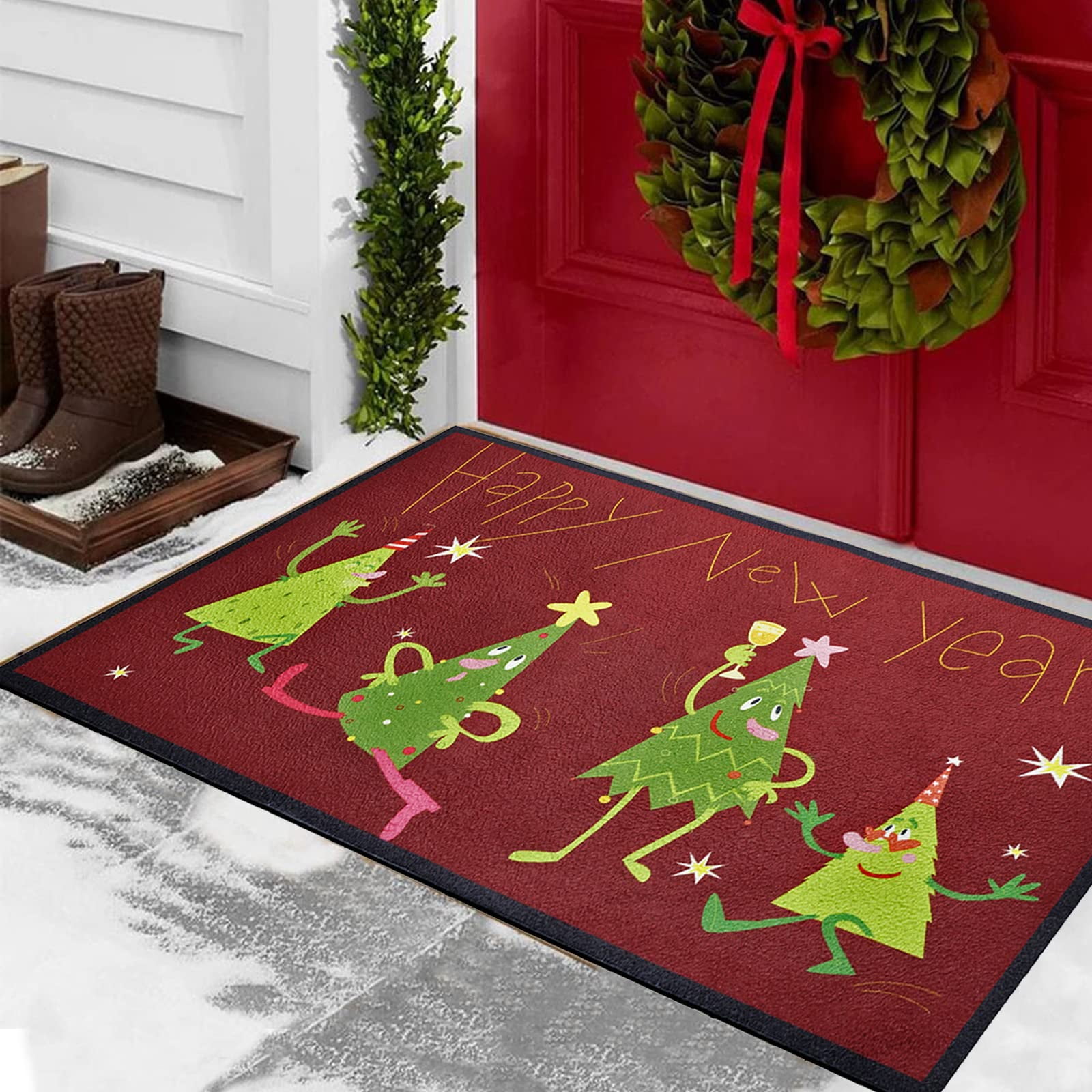 Christmas Door Mat Christmas Mat Outdoor Indoor 18x29 Inch