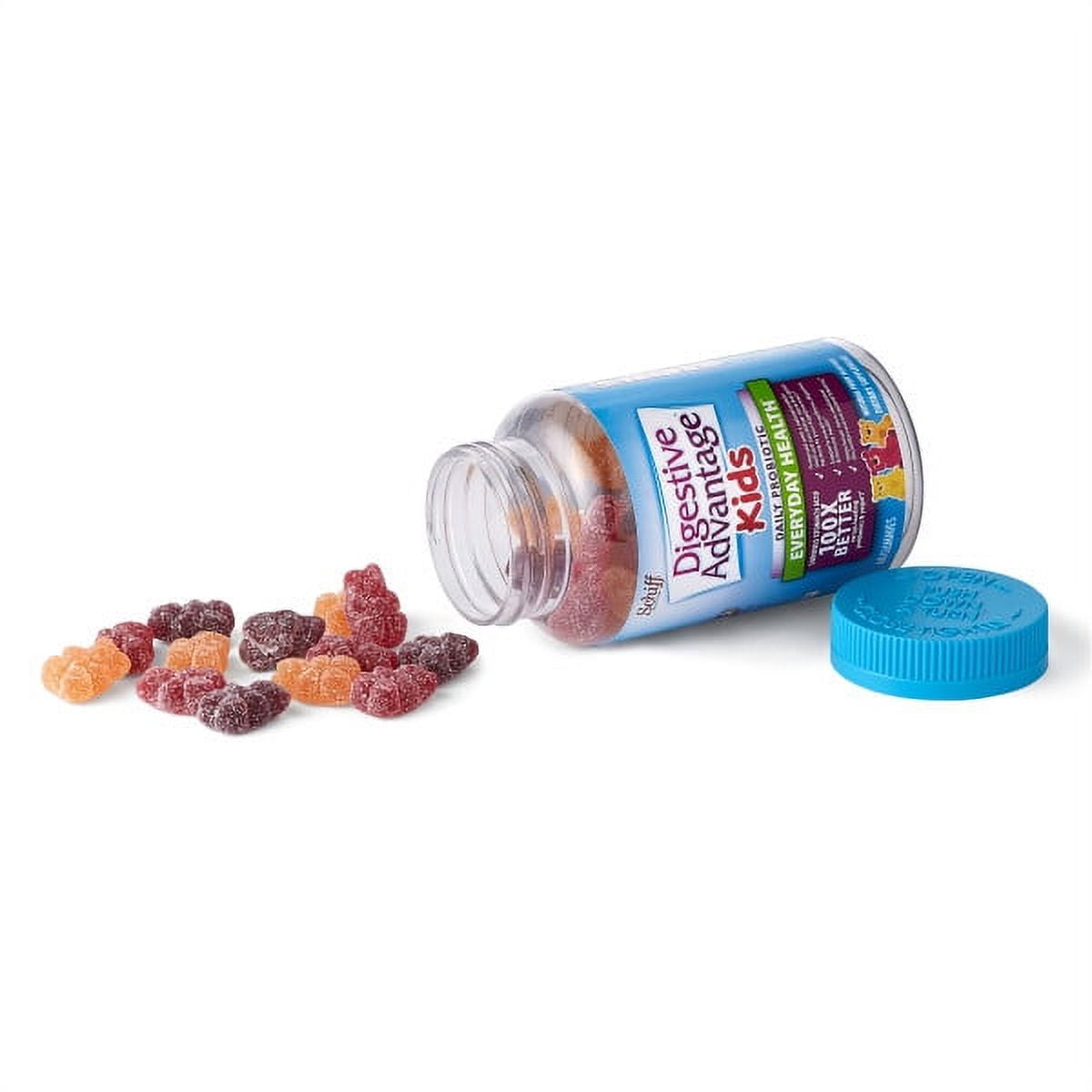 Digestive Advantage Kids Daily Probiotic Gummies - Survives Better than 50 Billion - 60 count (Pack of 3)