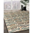 thumbnail image 2 of Ahgly Company Indoor Round Abstract Sandstone Brown Abstract Area Rugs, 8' Round, 2 of 6
