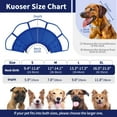 thumbnail image 6 of Kuoser Dog Cone Collar, Soft Adjustable Elizabethan Recovery Cone for Dog, Blue, M, 6 of 8