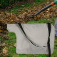 thumbnail image 2 of Leaf Shredder Pouch Zipper Design Convenient Smooth Surface Lightweight Collapsible Drawstring Closure Easy to Clean Oxford Vacuum Leaf Collection Pouch for Lawn, 2 of 12