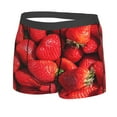 thumbnail image 5 of Goofa Strawberry Red Printed Men's Boxer Briefs Underwear, Moisture-Wicking Underwear, Trunk,Soft and Breathable Cotton Underwear-, 5 of 9