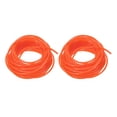 thumbnail image 1 of 2 Pack Polyurethane Round Belts 3mm Dia, 10M (33ft) Length PU Polyurethane Belt (Smooth Surface, Orange), 1 of 4