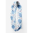 thumbnail image 2 of Bimba White Lilac Floral Pure Silk Printed Scarf Dupatta Head Neck Wrap Bandanas For Women 40 x 40 Inches, 2 of 6