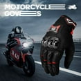 thumbnail image 7 of Motorcycle Gloves Men Riding Breathable Summer Carbon Fiber Glove for Motocross Racing Dirt Bike ATV UTV Mountain Bike Cycling Outdoor Sports (XL, Black), 7 of 7