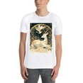 thumbnail image 4 of Basic Oversize Tees For WomenDeer Loose Boyfriend Shirts Casual Blouse round neck, 4 of 5