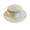 Khaki, variant on Women's Sun Hats Flat Top Wide Brim Caps Beach Pearl Foldable Travel Straw Hats Elegant Summer Hat with Pearl Embellishments for UV Sun Protection