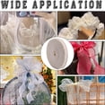 thumbnail image 5 of 20 Yards Double Ruffle Elastic Lace Trim 7/8" Wide Ruffled Pleated Nylon Fabric Stretch Edging Trimming Lace Ribbon DIY, 5 of 7