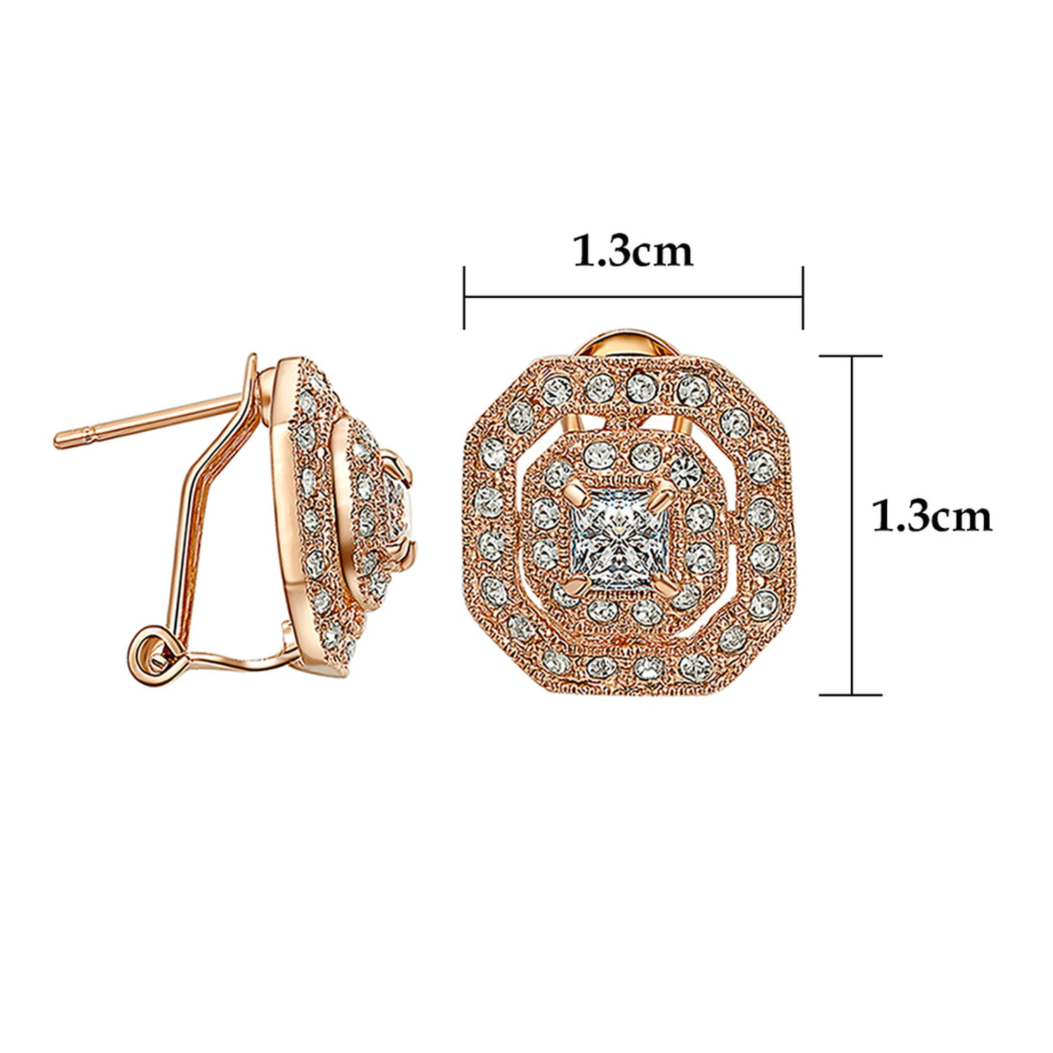 Parure Set Orecchini e Ciondolo Ovale Cubic Zirconia Bianco contornato
