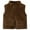 Brown, variant on Kiijoy Toddler Boys Fleece Warm Vest Zip Up Soft Sleeveless Jacket Casual Thermal Outerwear