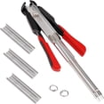 thumbnail image 1 of QTOCIO Manual Ring Plier Kit - Ring with 100pcs Galvanized Steel Rings for Auto Feed Fence Fastener Staple Plier Nailer for Pigpen Birdcage, 1 of 8