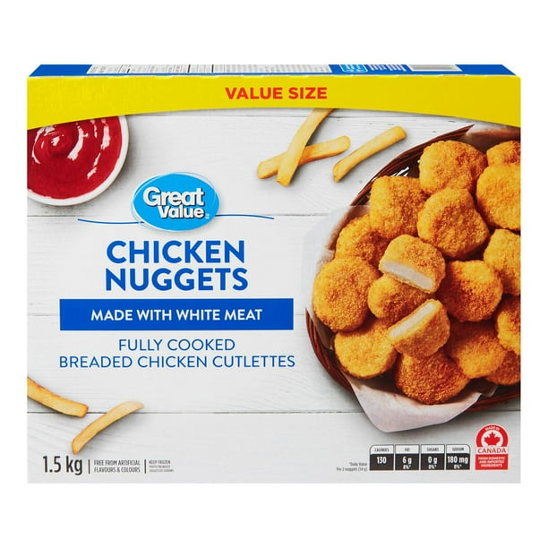 Great Value Chicken Nuggets (Value Size), 1.5 kg Walmart.ca