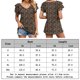 thumbnail image 2 of Camiseta informal de mujer con cuello en V suave y manga corta para ir de compras (verde XL) FLhrweasw Para estrenar, 2 of 6