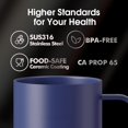 thumbnail image 6 of S3 Ultra 20oz  Self Heating Coffee Mug,Heated Coffee Mug with Auto-Sensing AI Heats Drinks to 120-150?F Hands-Free. for /Office,Ideal  fo Men/Women,Blue, 6 of 6