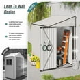 thumbnail image 2 of Villeston 4' x 8' Storage Shed, Single Hinge Door, Solid,Surface with Protective Film, and Suitable For Various Scenarios,White, 2 of 7