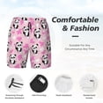 thumbnail image 3 of Fotbe Funny Panda Draws A Heart Traje de Baño para Hombre – Shorts de Natación de Secado Rápido con Forro y Bolsillos-Medium, 3 of 6