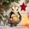 thumbnail image 1 of Acrílico lindo de la novedad de la decoración del huevo del dragón de la Navidad para la decoración del hogar y del coche, 1 of 5
