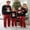 Style 6, variant on Family Matching Christmas Pajamas Reindeer Letter Print Sleepwear
