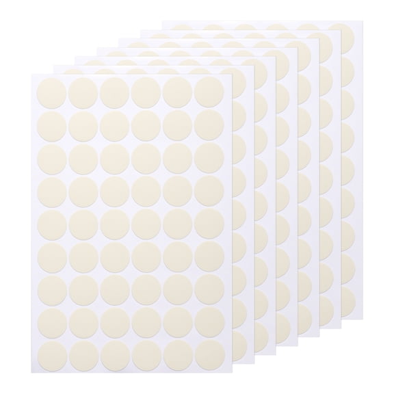 Uxcell 7 PCS Self-Adhesive Screw Hole Sticker, 0.83" Creamy White Screw Hole Cover