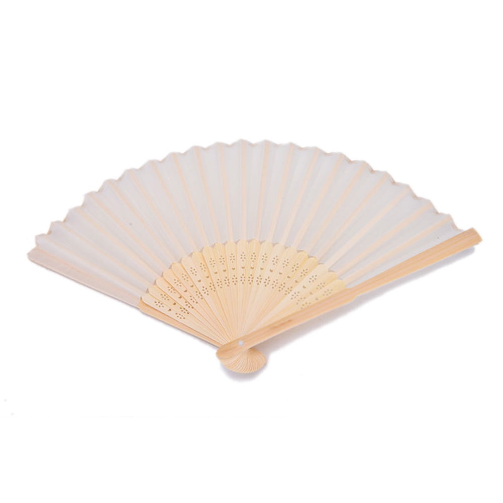 10 x Summer Ladies Hollow Outdoor Folding Colorful Paper Hand Fans Wedding Favor 
