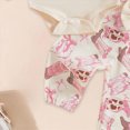 thumbnail image 6 of HCNTES Girls Clothes Newborn Baby Girls Outfits Girl Letter Romper Jumpsuit Bodysuit Bowknot Pants Set 0 3 6 12 18 Months Fall Winter Clothes, 6 of 6