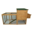 thumbnail image 5 of Pawhut 72 in. Deluxe Wooden Chicken Coop Hen House with Outdoor Run, 5 of 6
